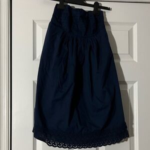 J. Crew Dark Blue strapless dress